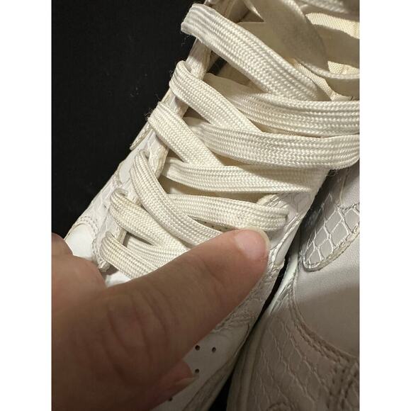 Nike Dunk Sky Hi Top Hidden Wedge Sneaker Women 8 Textured Croc Print Wedge Shoe - Picture 13 of 15